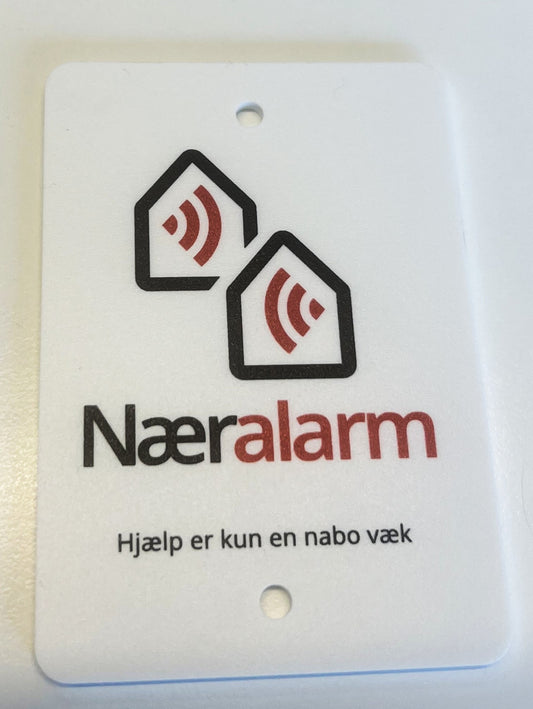 Alarmskilt udendørs (plast)